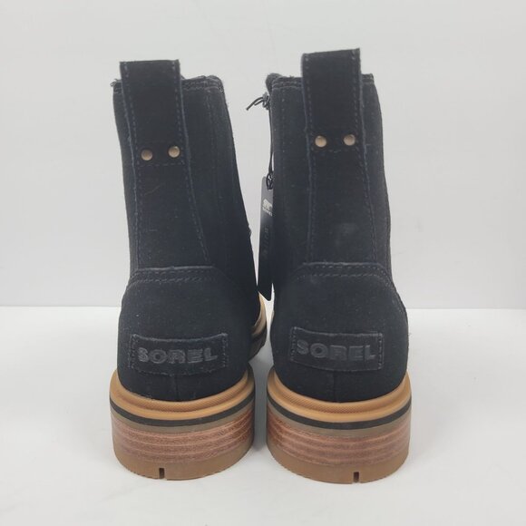 Sorel Lennox Waterproof Lace-Up Women's Black Suede Boots US Size 6 NWT - Picture 4 of 10